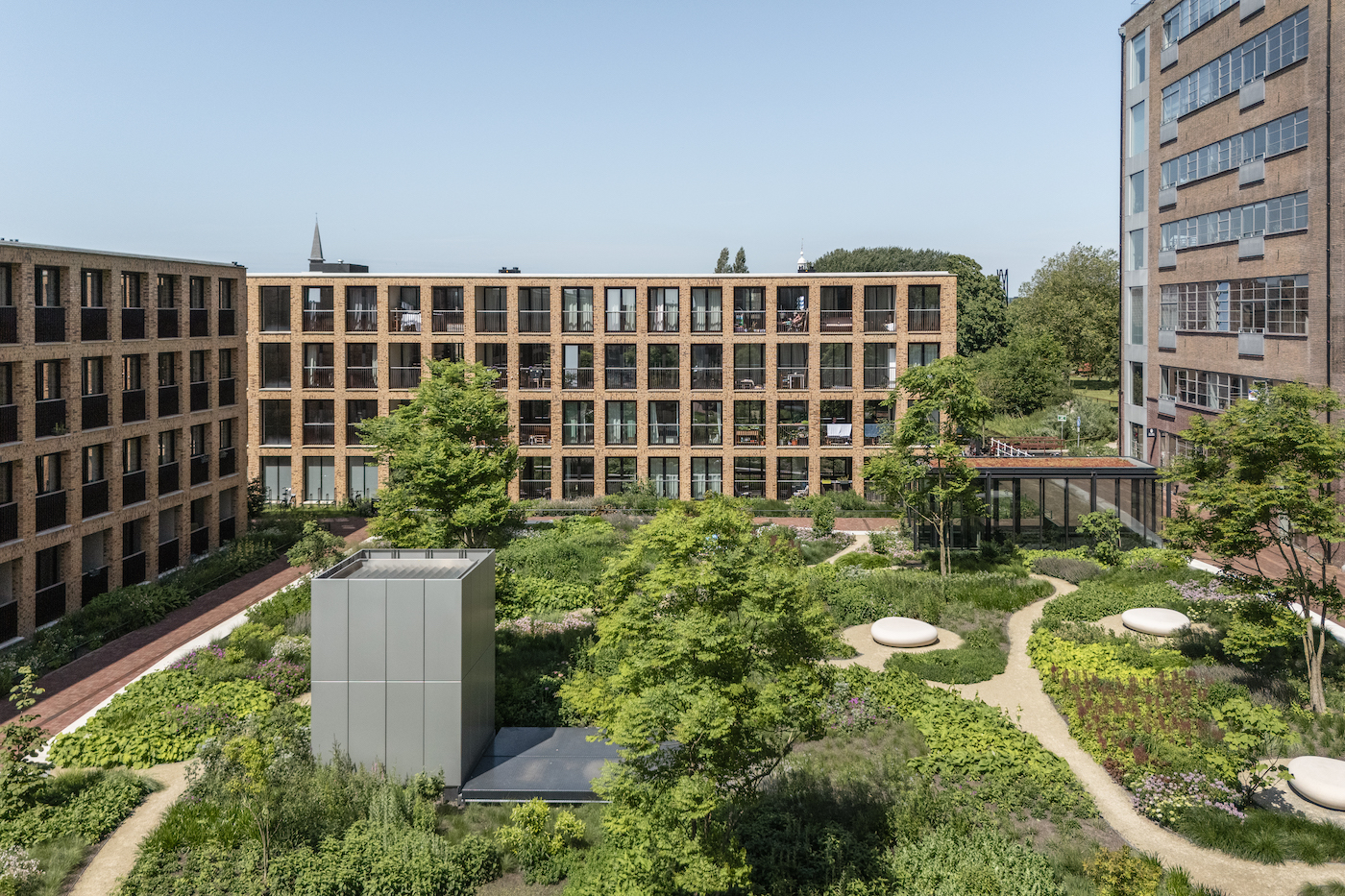 Meelfabriek tuin en plein