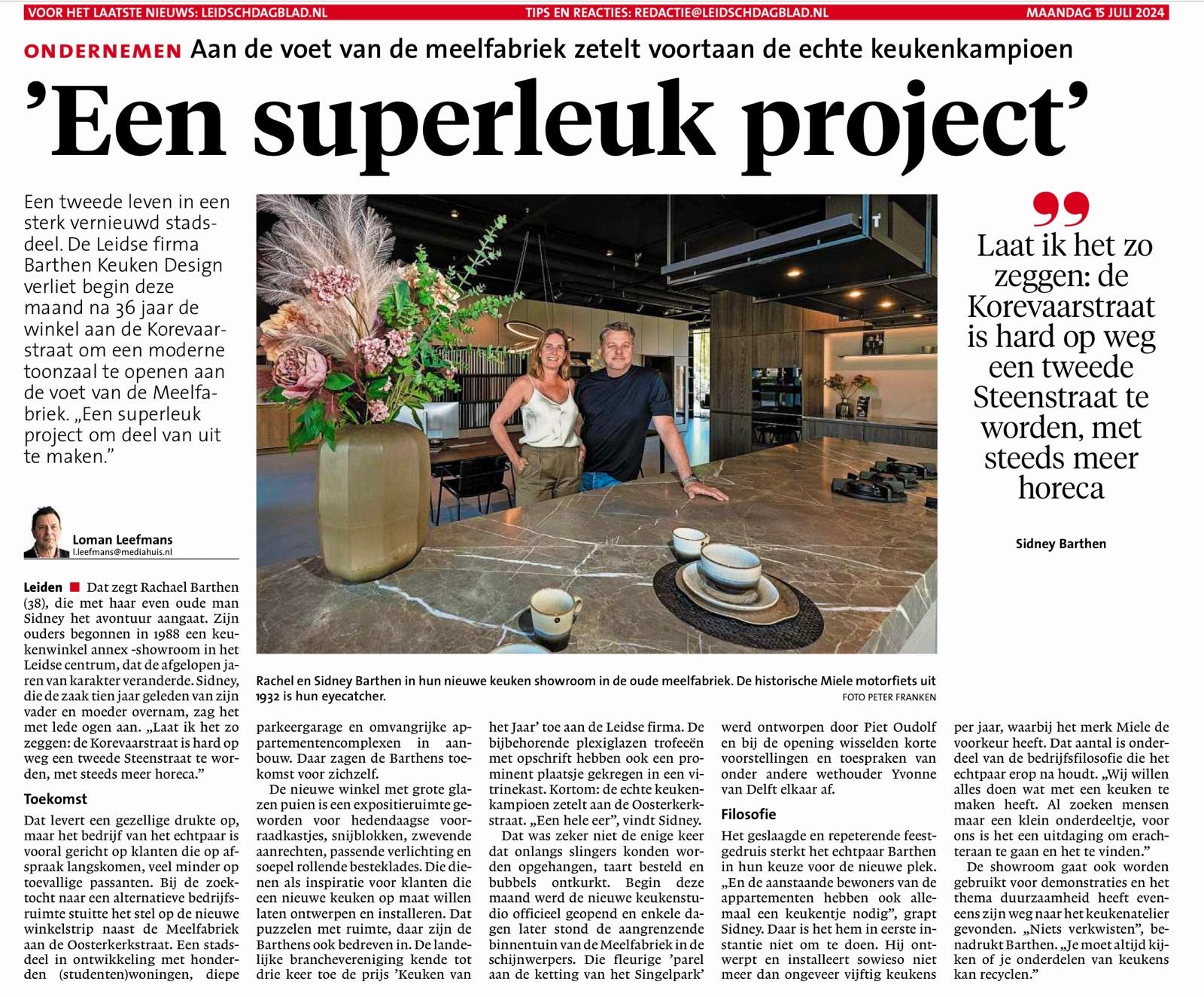 Leidsch Dagblad Een super project